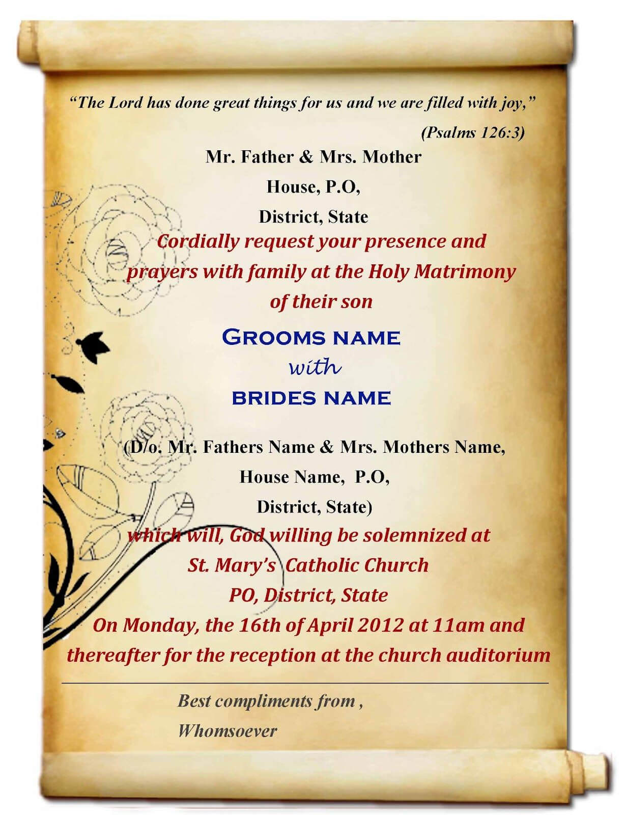 Indian Wedding Invitation Cards Templates Free Download 10 For Free E Wedding Invitation Card Templates