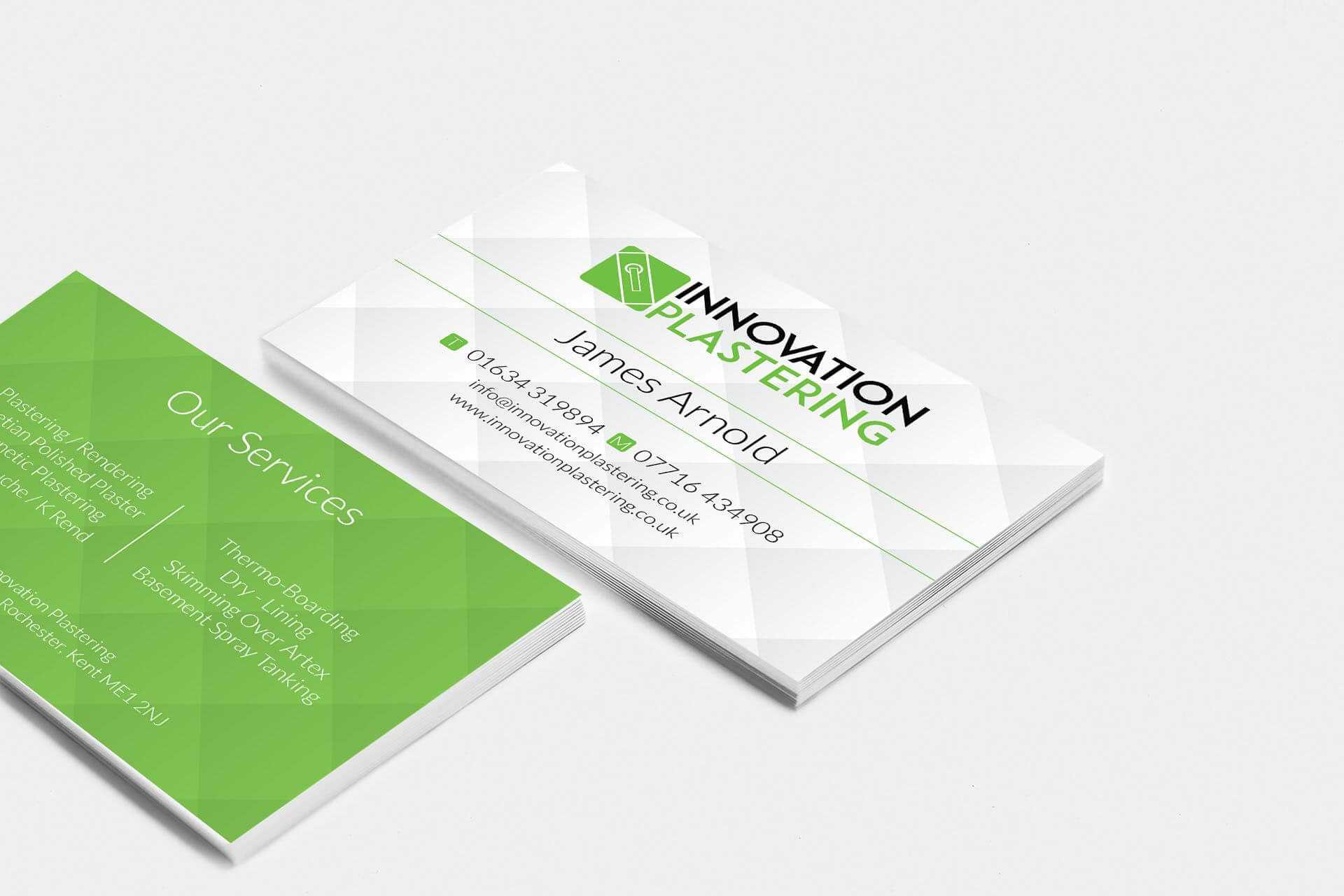 Innovation Plastering Business Card Design #businesscard In Plastering Business Cards Templates