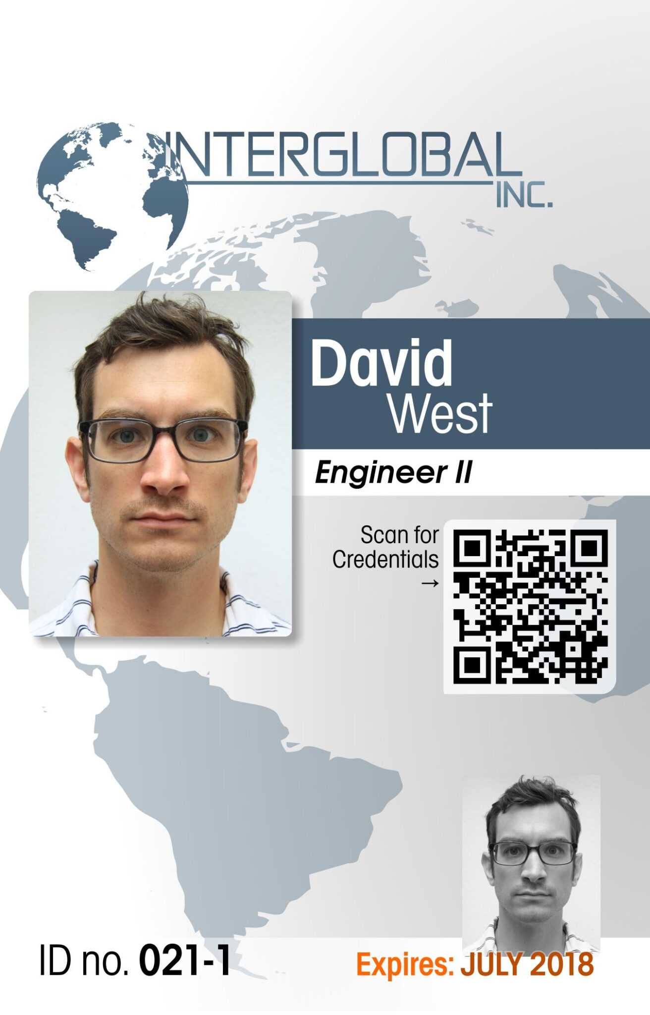 Portrait Id Card Template – Professional Template Examples