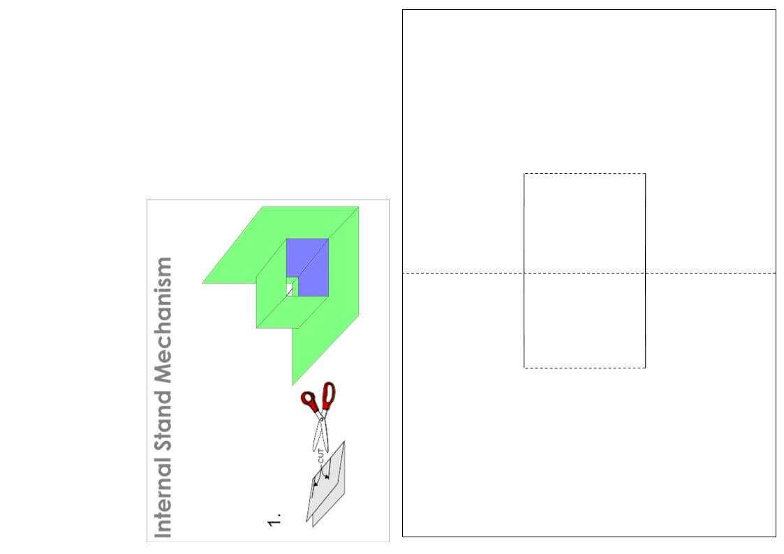 Internal Stand Template | Pop Up Cards, Paper Butterflies In Card Stand Template