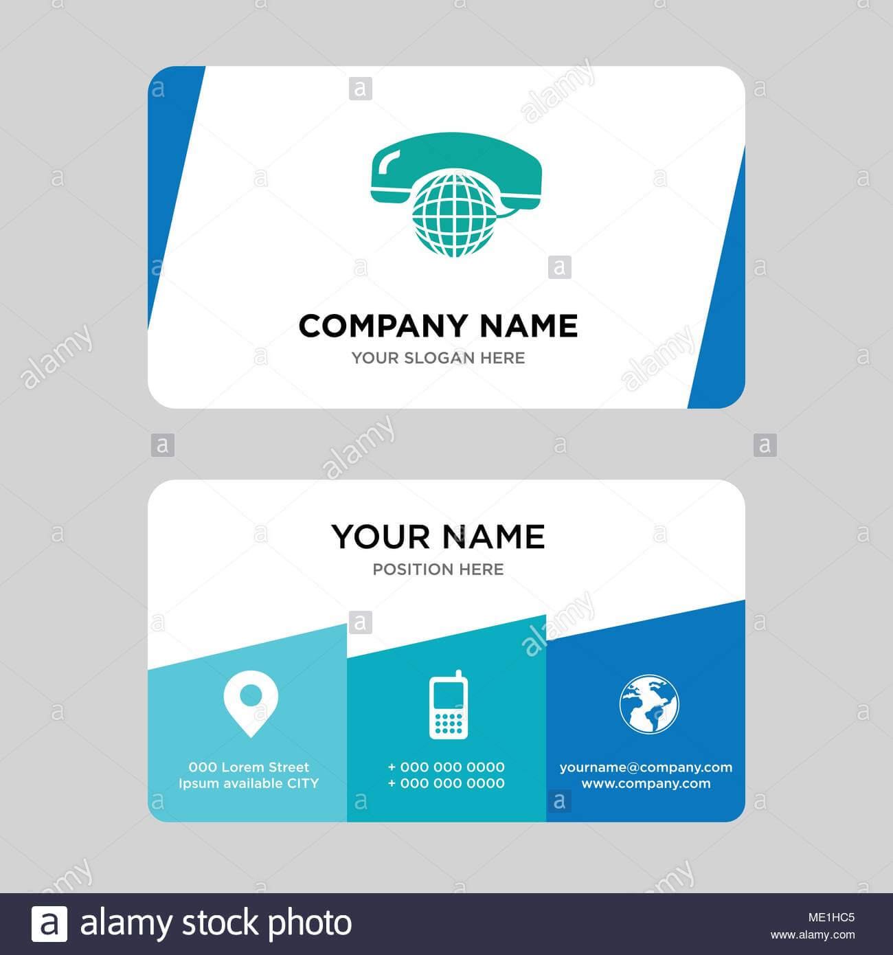 International Calling Service Business Card Design Template Regarding Template For Calling Card
