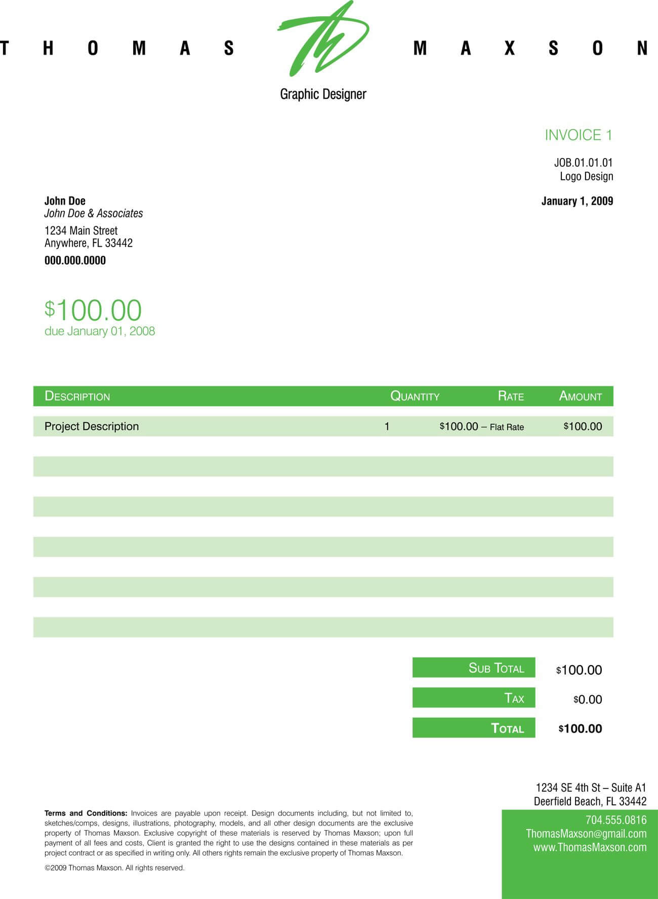 Invoice Like A Pro: Design Examples And Best Practices In Web Design Invoice Template Word