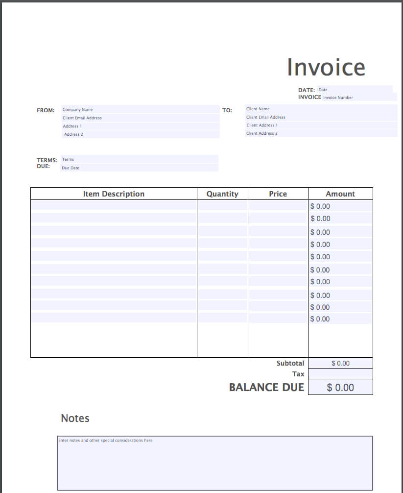 Invoice Template Pdf | Free Download | Invoice Simple With Free Downloadable Invoice Template For Word