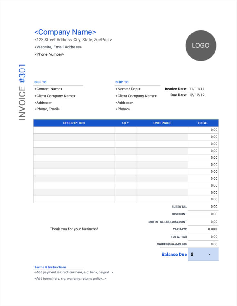 Invoice Templates | Download, Customize & Send | Invoice Simple Pertaining To Free Invoice Template Word Mac