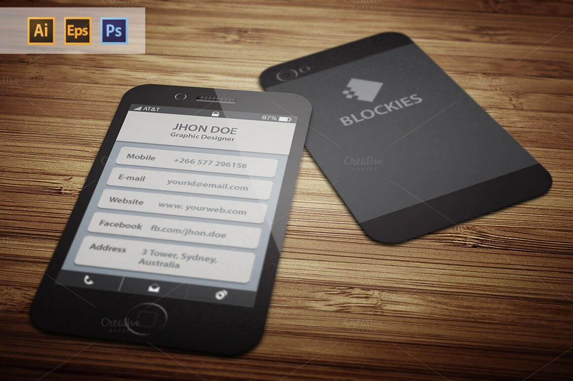 Iphone 6 (35% Off) Business Cardjigsawlab On Creative For Iphone Business Card Template