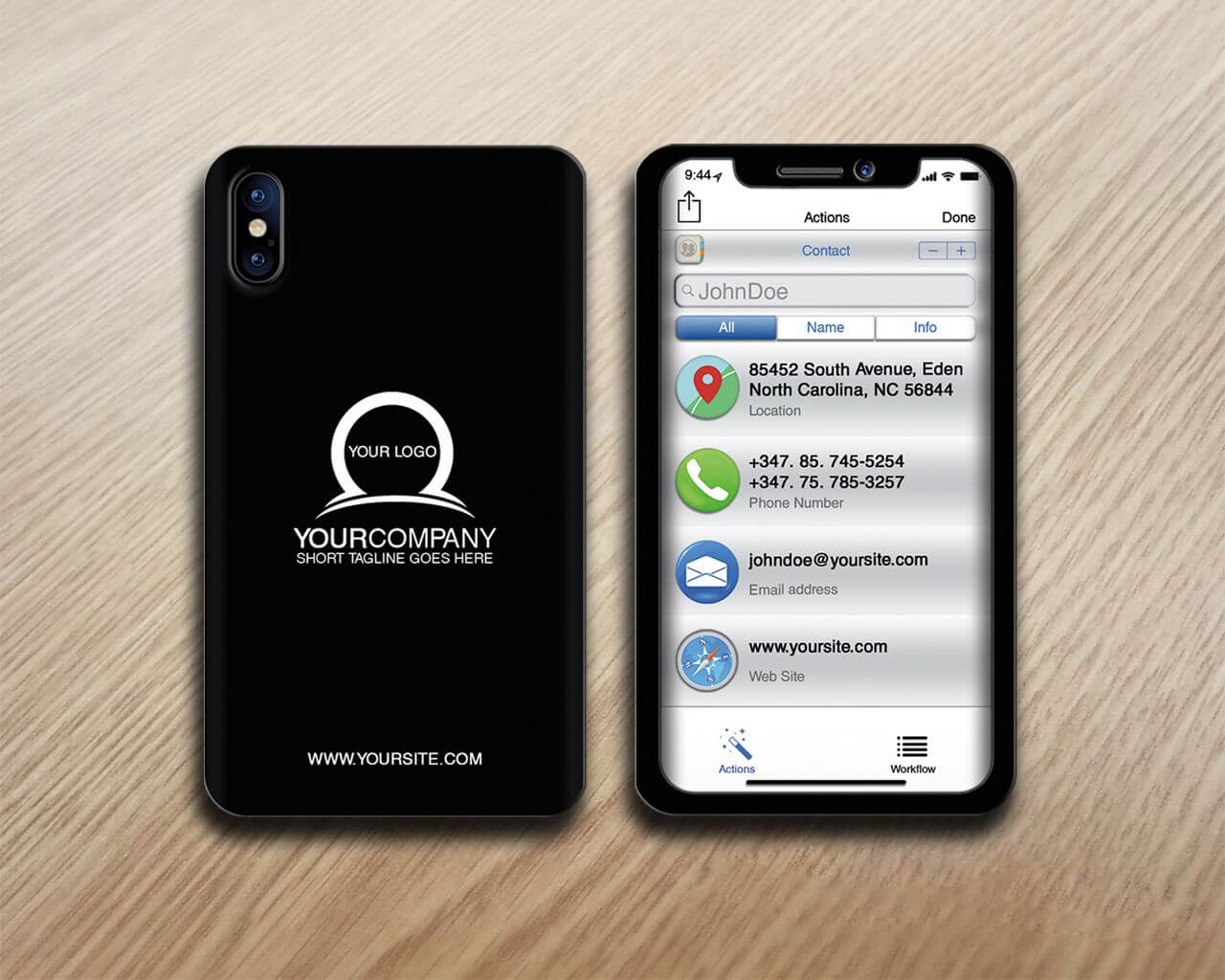 Iphone Business Card – Forza.mbiconsultingltd Regarding Iphone Business Card Template