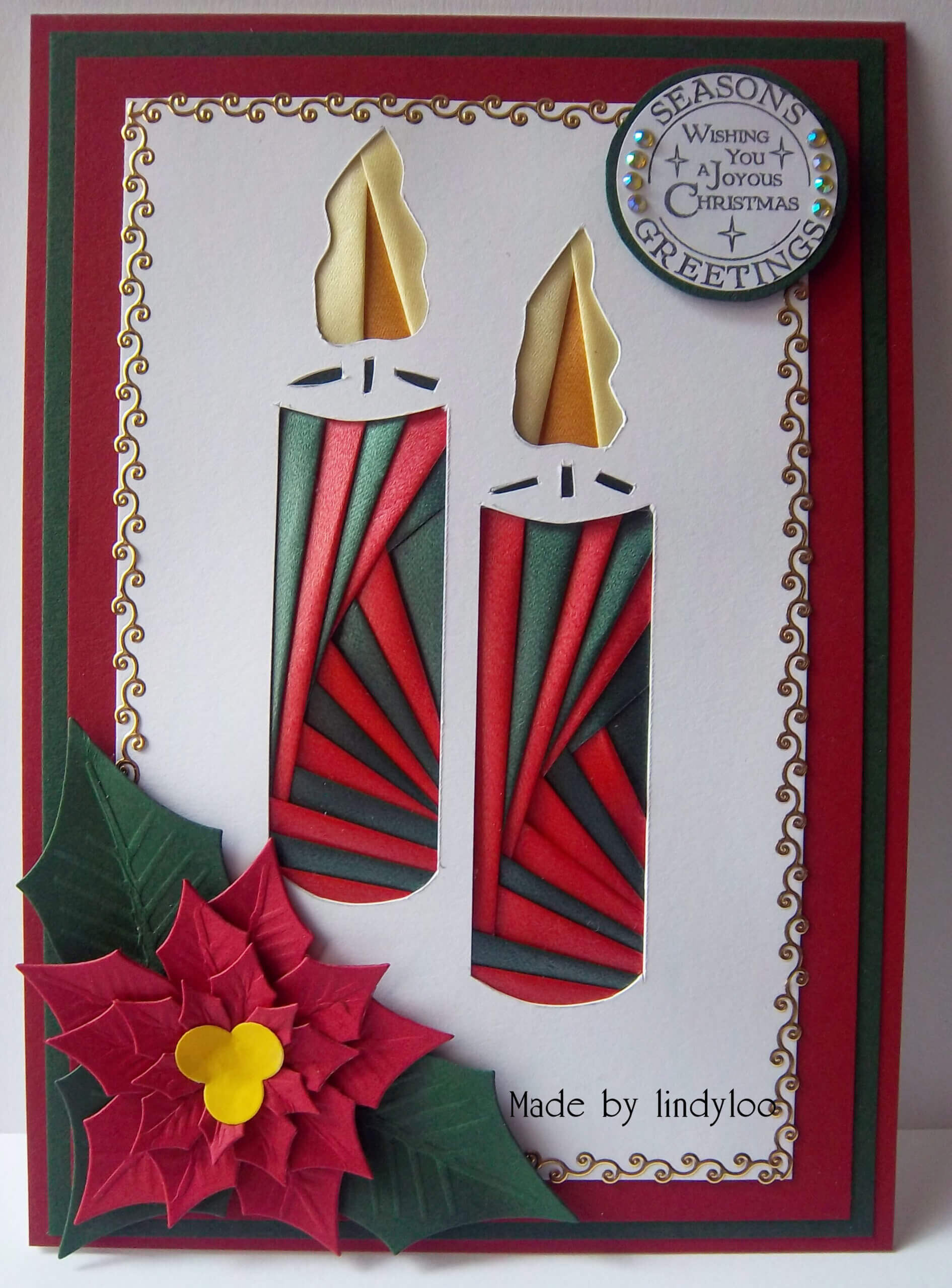 Iris Folding Christmas Cardliny Loo | Iris Folding Pertaining To Iris Folding Christmas Cards Templates