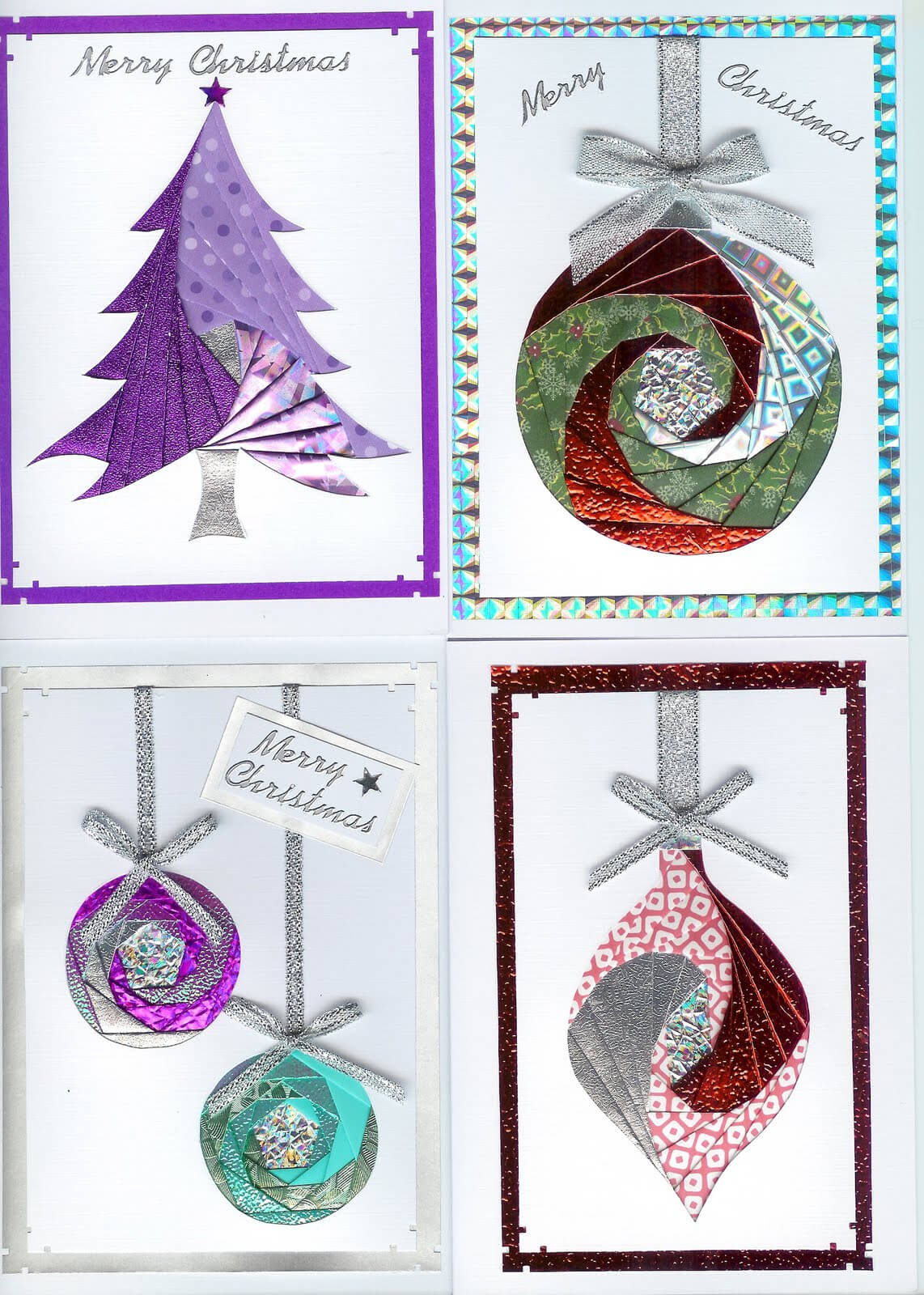 Iris Folding Christmas Cards Templates] Hand Made And For Iris Folding Christmas Cards Templates