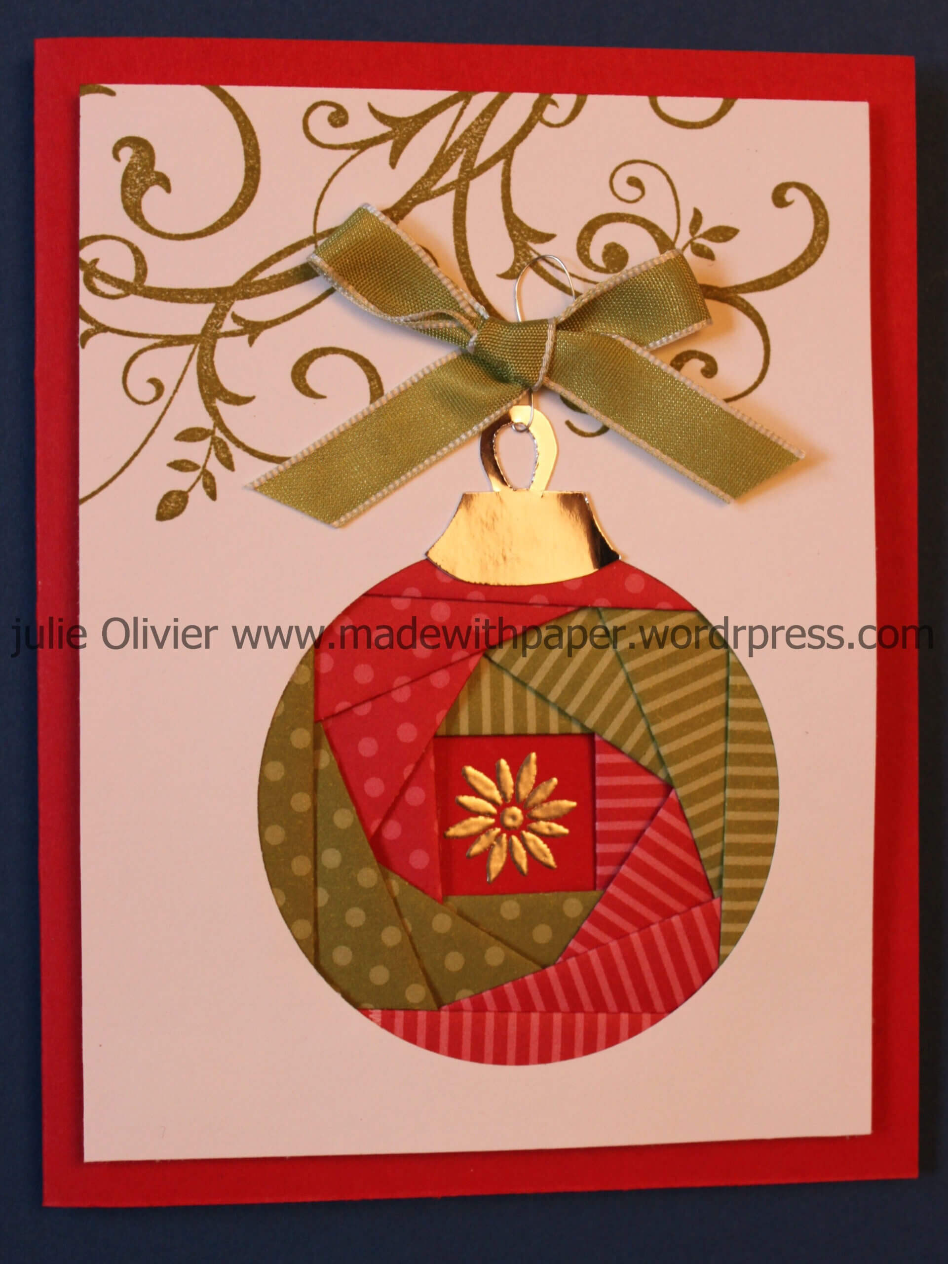 Iris Folding: Christmas Ornament | Iris Folding, Iris Within Iris Folding Christmas Cards Templates