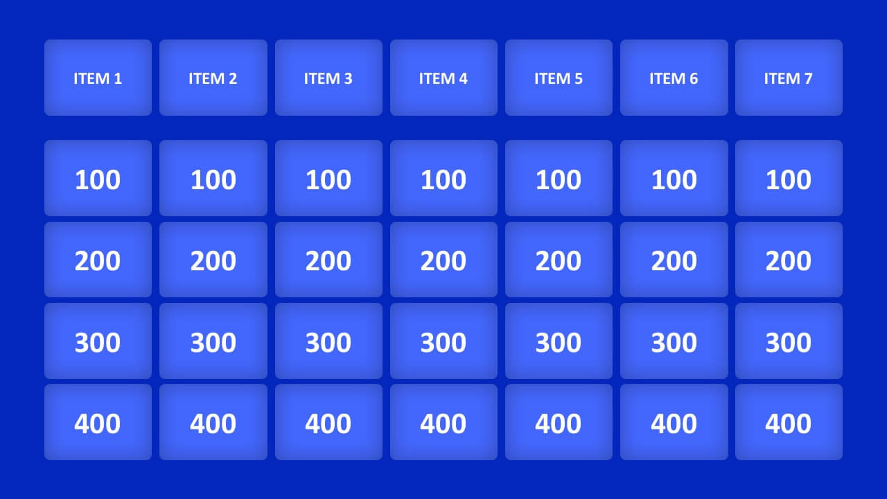 Jeopardy Game Powerpoint Templates Inside Quiz Show Template Powerpoint