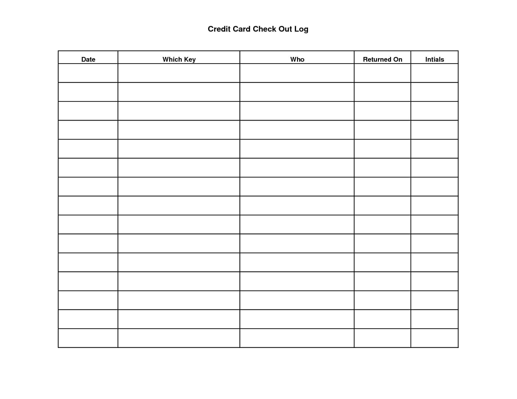 Key Sign Out Sheet Template | Scope Of Work Template | Sign Pertaining To Check Out Report Template