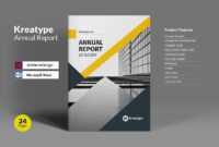 Kreatype Annual Reportkreatype Studio On @creativemarket for Annual Report Word Template