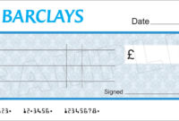 Large Blank Barclays Bank Cheque For Charity / Presentation with regard to Blank Cheque Template Uk