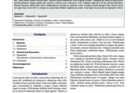 Latex Typesetting - Showcase inside Technical Report Template Latex