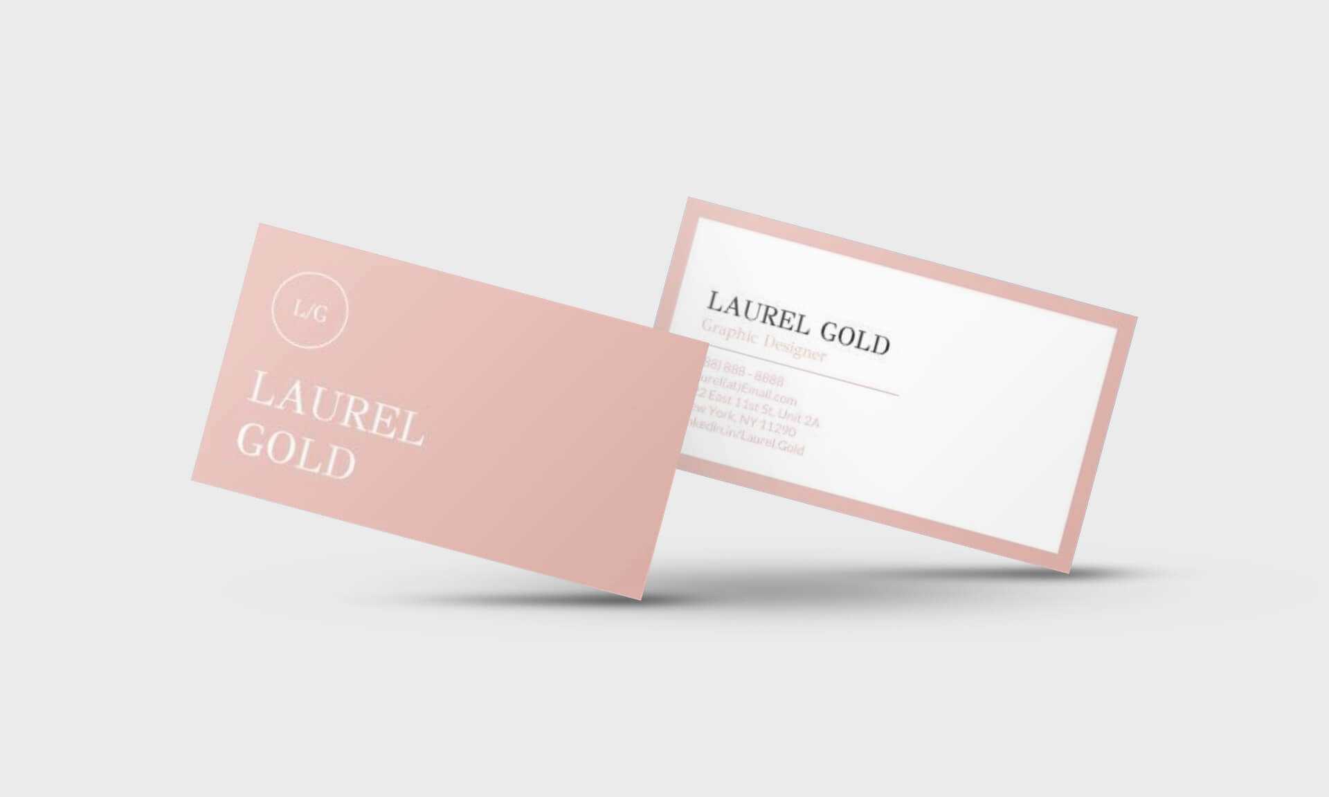 Laurel Gold Google Docs Business Card Template – Stand Out Shop With Regard To Google Docs Business Card Template