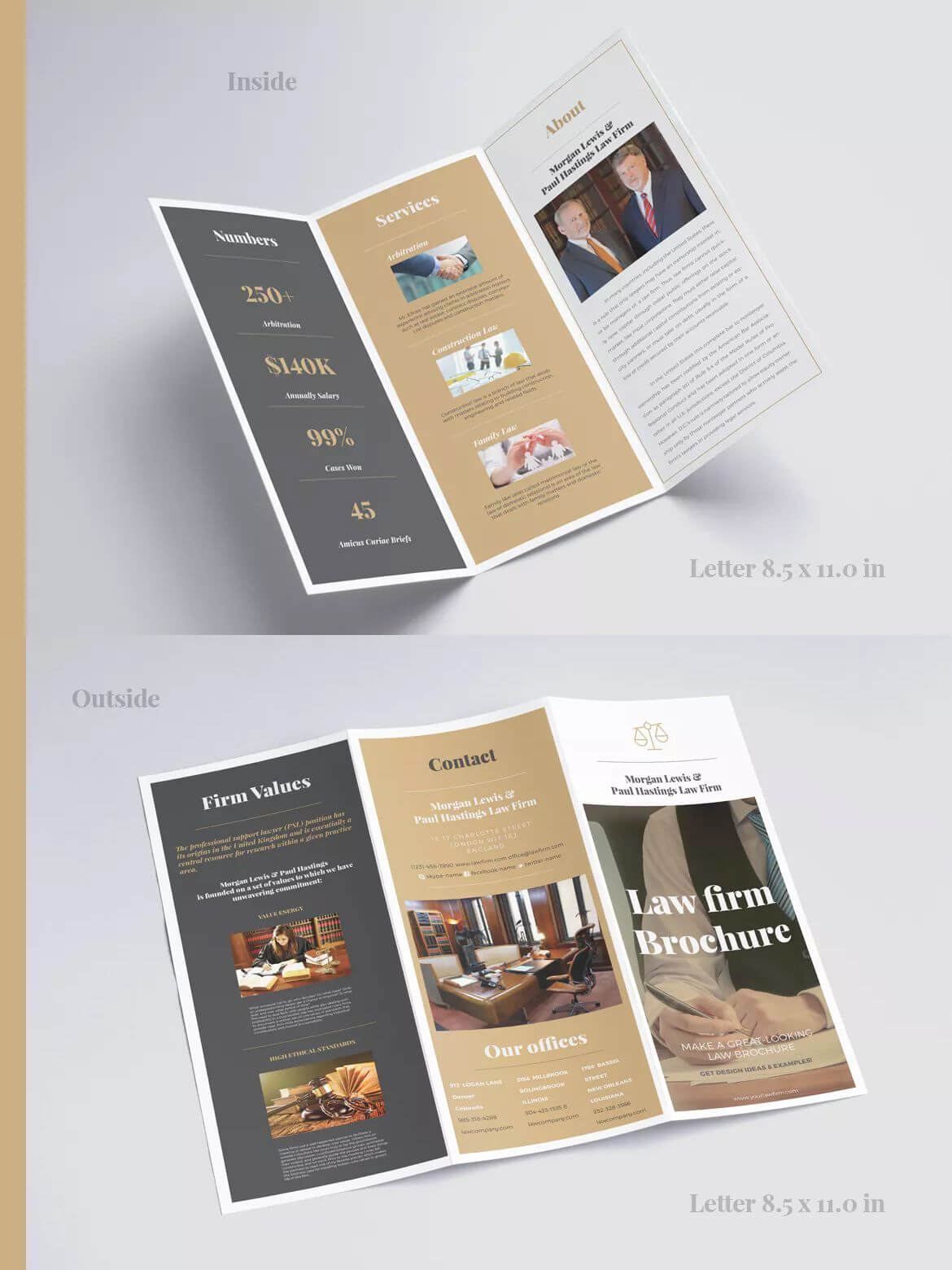 Law Firm Tri Fold Brochure Template Indesign Indd | Brochure Within Adobe Illustrator Tri Fold Brochure Template