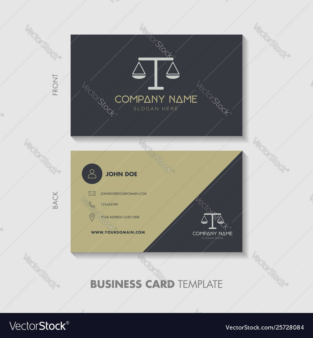 Lawyer Business Card Template Design Throughout Visiting Card Illustrator Templates Download