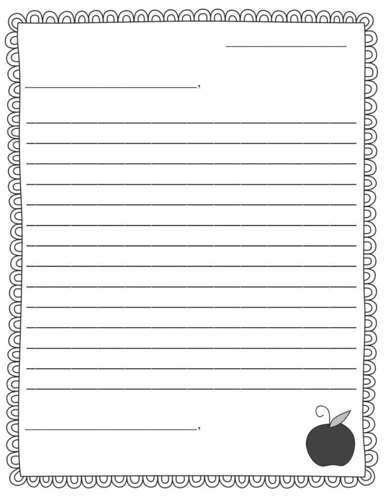 Letter Template Writing