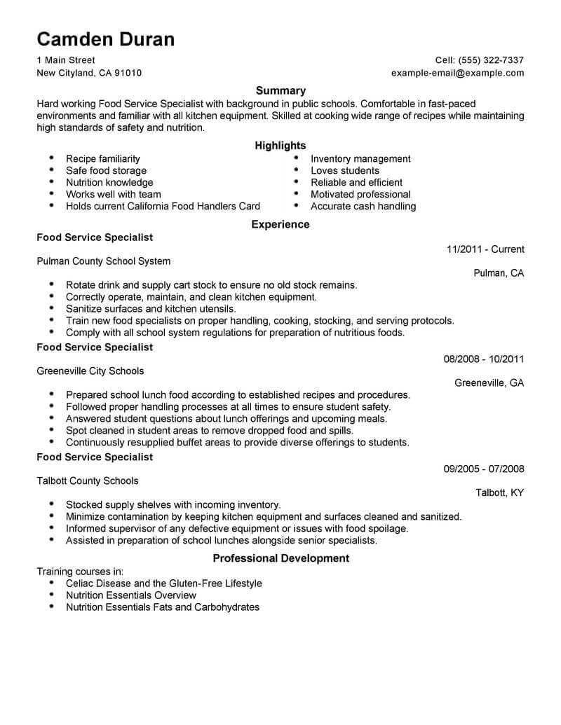 Line Cook Resume Template For Microsoft Word | Livecareer With Regard To How To Find A Resume Template On Word