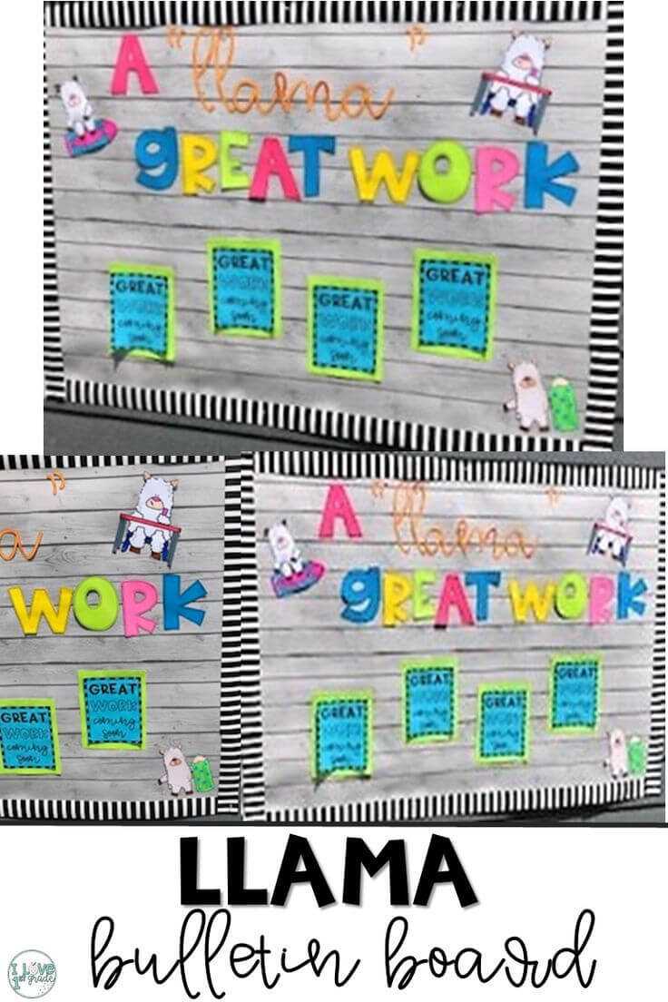 Llama Bulletin Board | Classroom Themes, Classroom, Class Regarding Bulletin Board Template Word