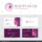 Logo Business Card Design Templates Beauty Stock Vector Regarding Hair Salon Business Card Template