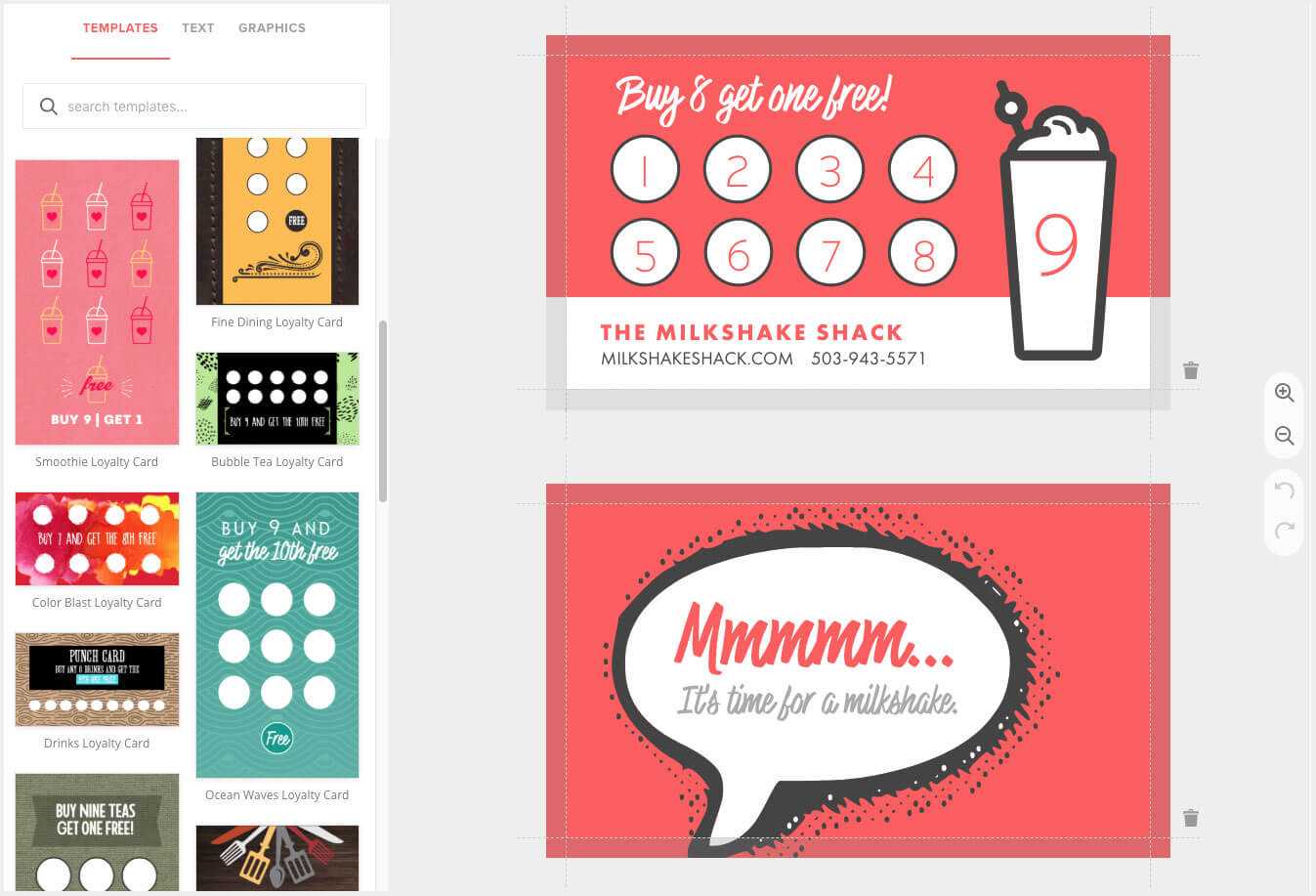 Loyalty Card Maker, Custom Punch Cards - Musthavemenus Regarding Business Punch Card Template Free