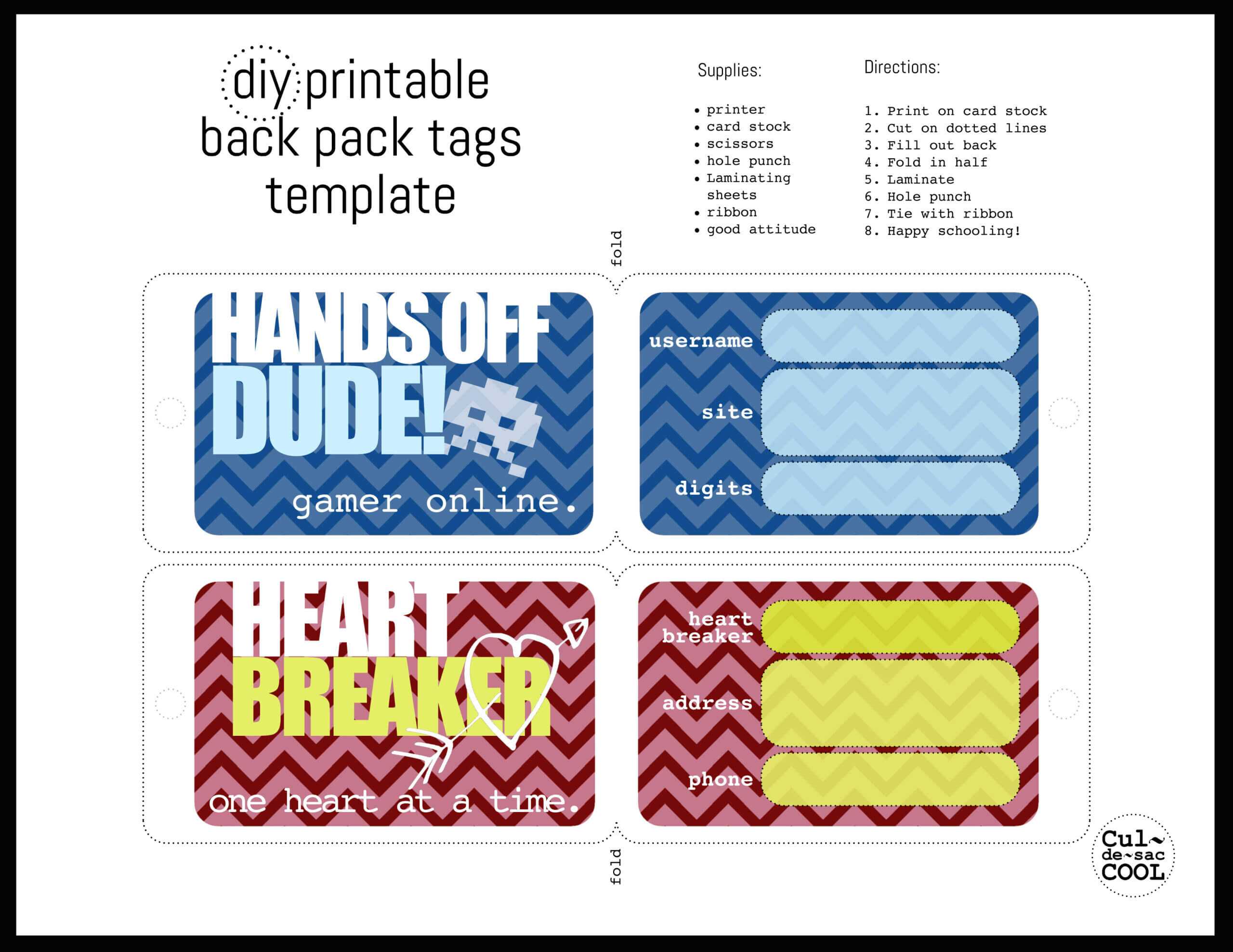 Luggage Bag Tag Template Printable | Scale Inside Luggage Tag Template Word