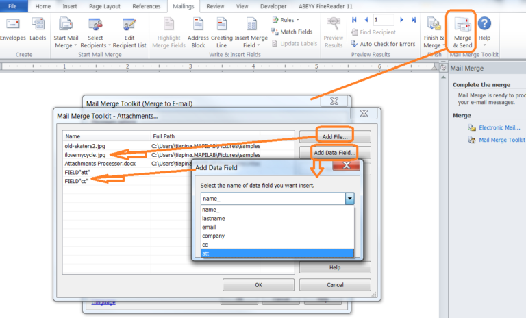 how to do a mail merge in outlook
