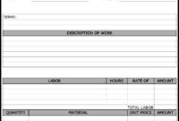 Maintenance Repair Job Card Template - Microsoft Excel with Mechanic Job Card Template