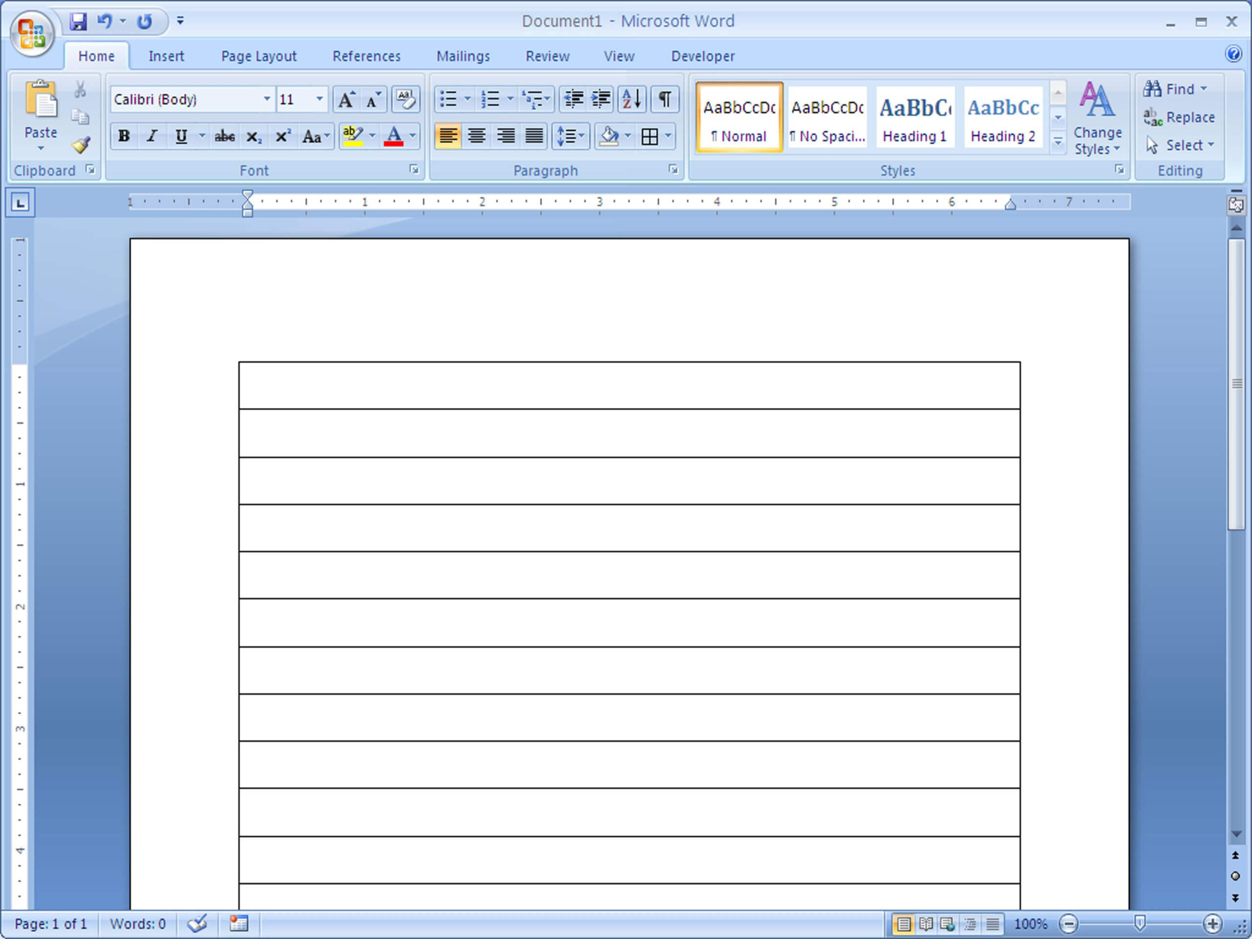 Make Lined Paper In Word 2007 | Notebook Paper, Newsletter Within College Ruled Lined Paper Template Word 2007