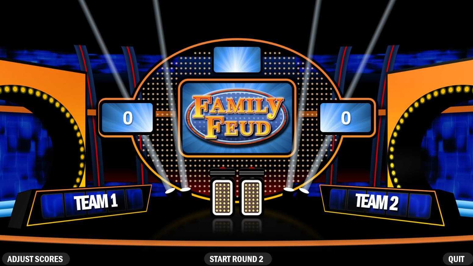 Make Your Own Family Feud Game With These Free Templates Pertaining To Family Feud Game Template Powerpoint Free