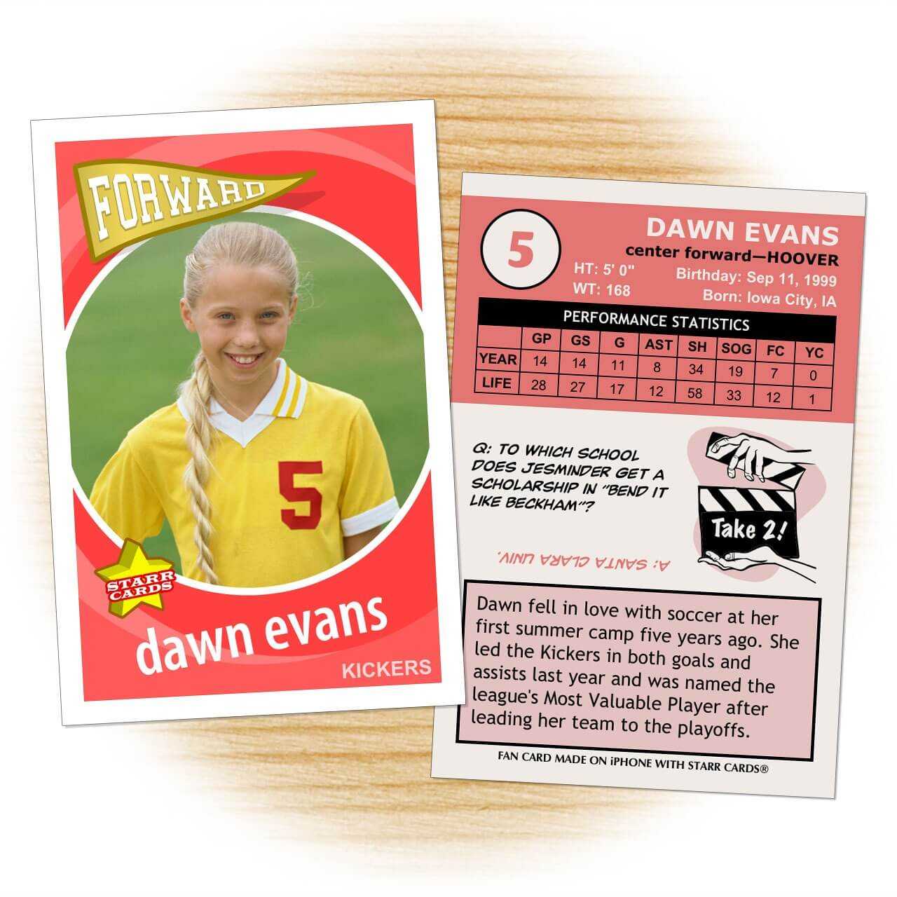 Make Your Own Soccer Card Regarding Soccer Trading Card Template