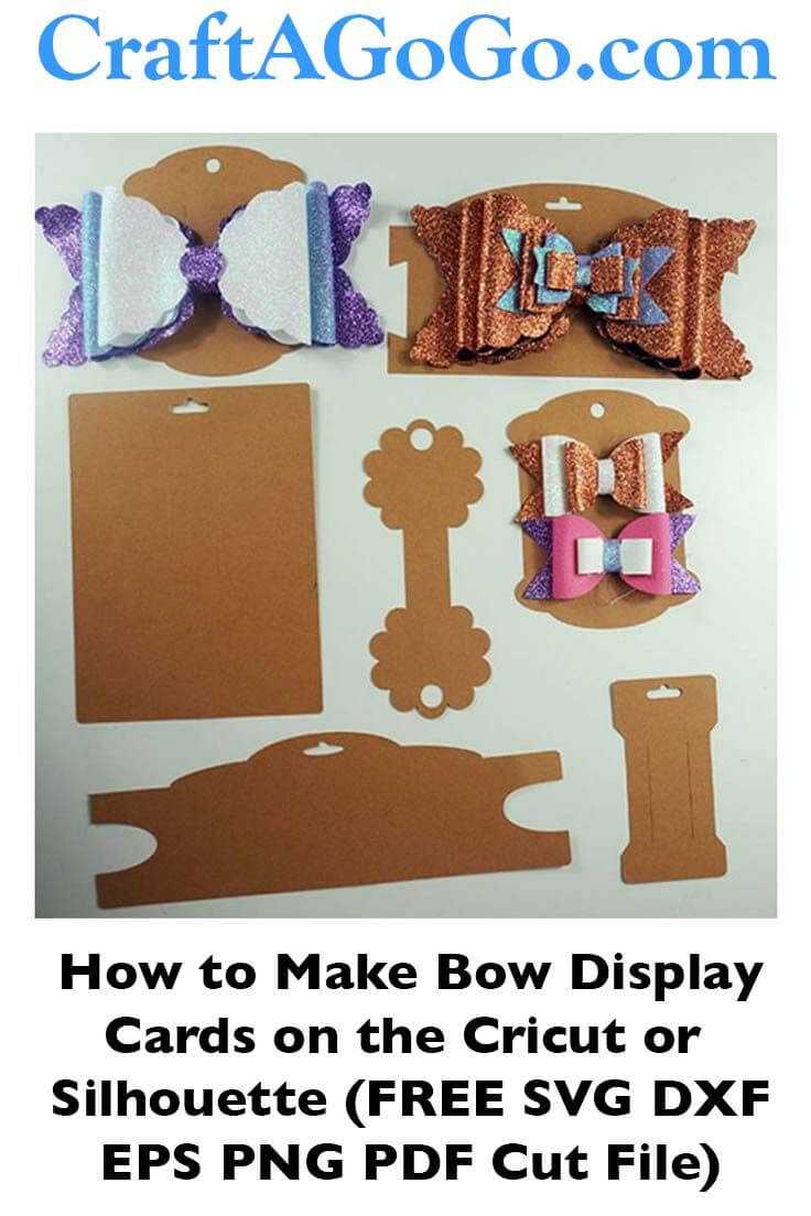 Making Bow And Headband Display Cards On The Cricut – Svg Regarding Headband Card Template