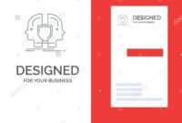 Man, Face, Dual, Identity, Shield Grey Logo Design And throughout Shield Id Card Template