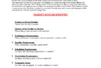 Market Research Report Format | Templates At within Market Research Report Template