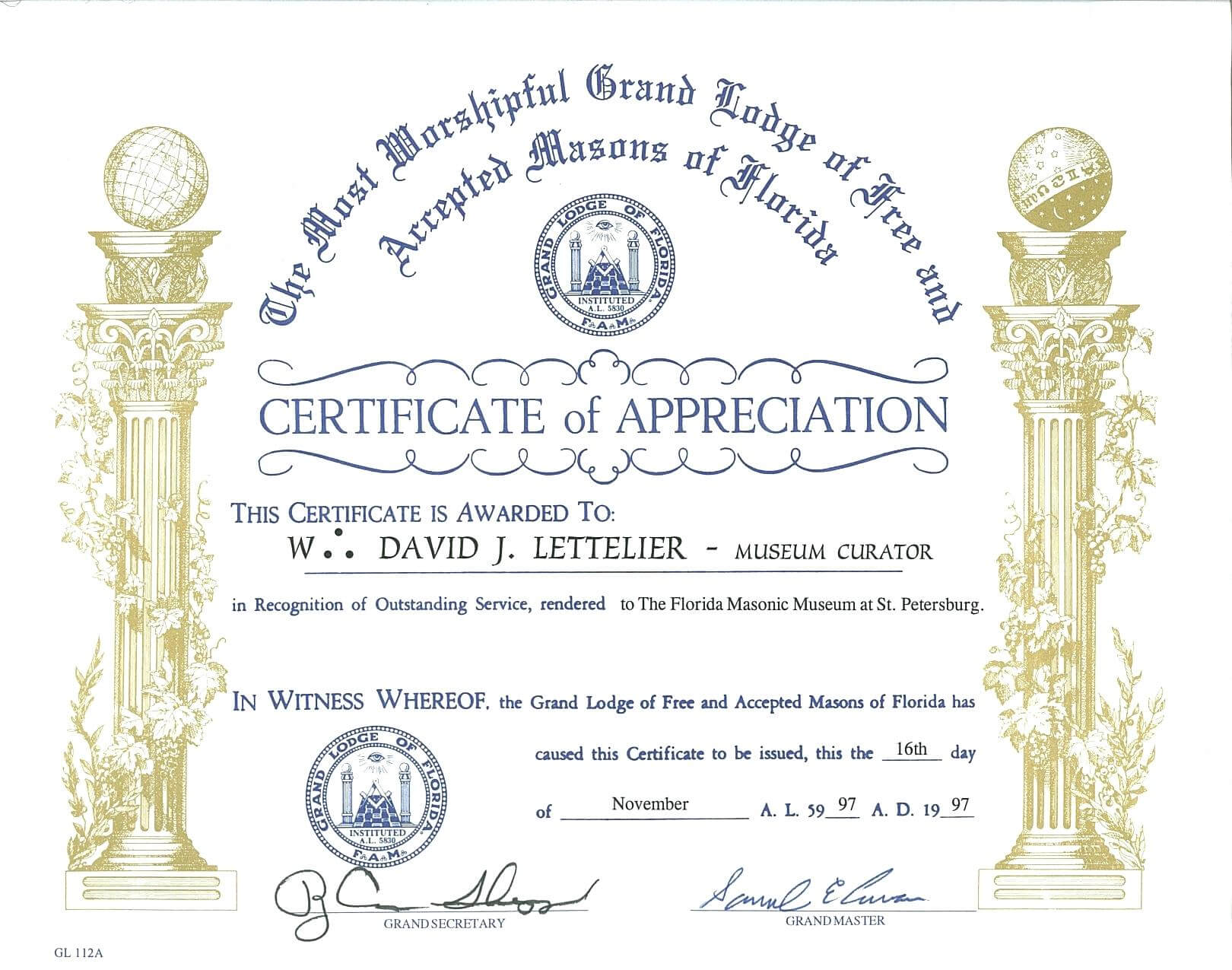 Masonic Certificate Template Free | Certificatetemplatefree With Life Membership Certificate Templates