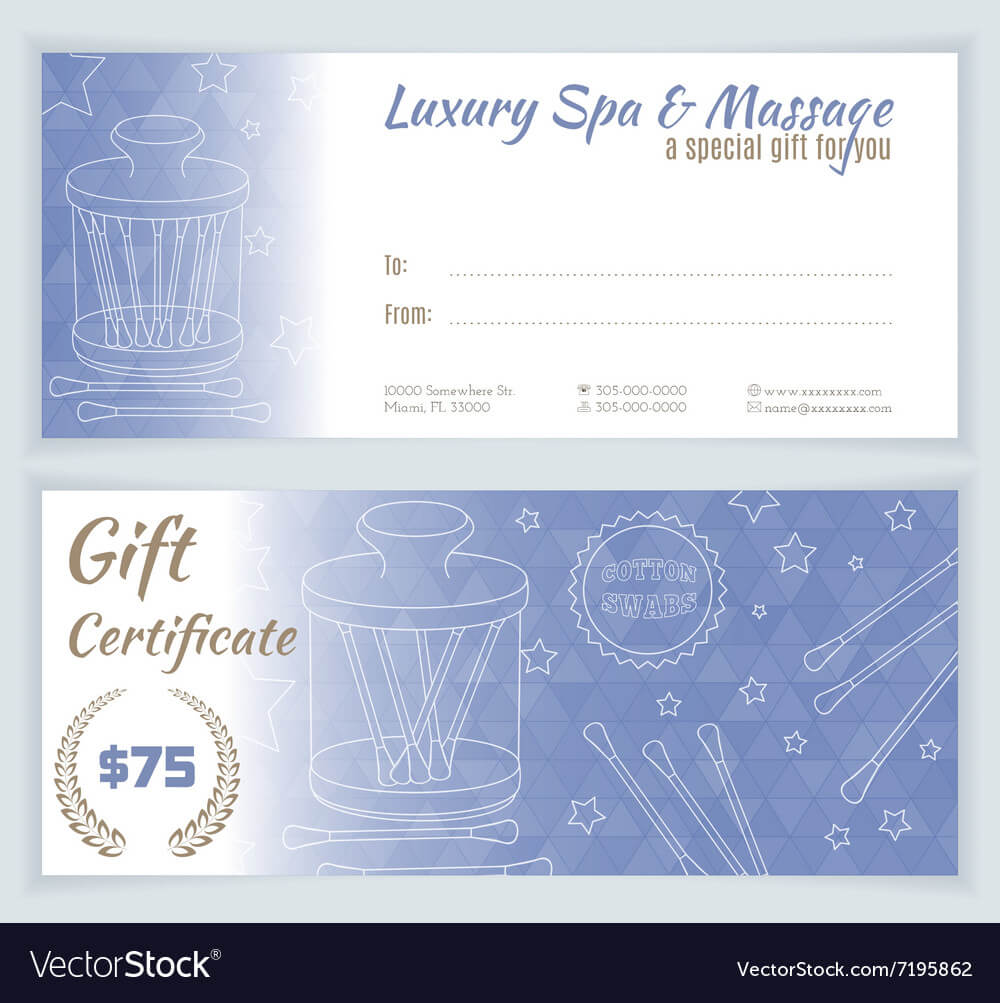 Massage Gift Voucher Template | Certificatetemplategift Inside Massage Gift Certificate Template Free Printable