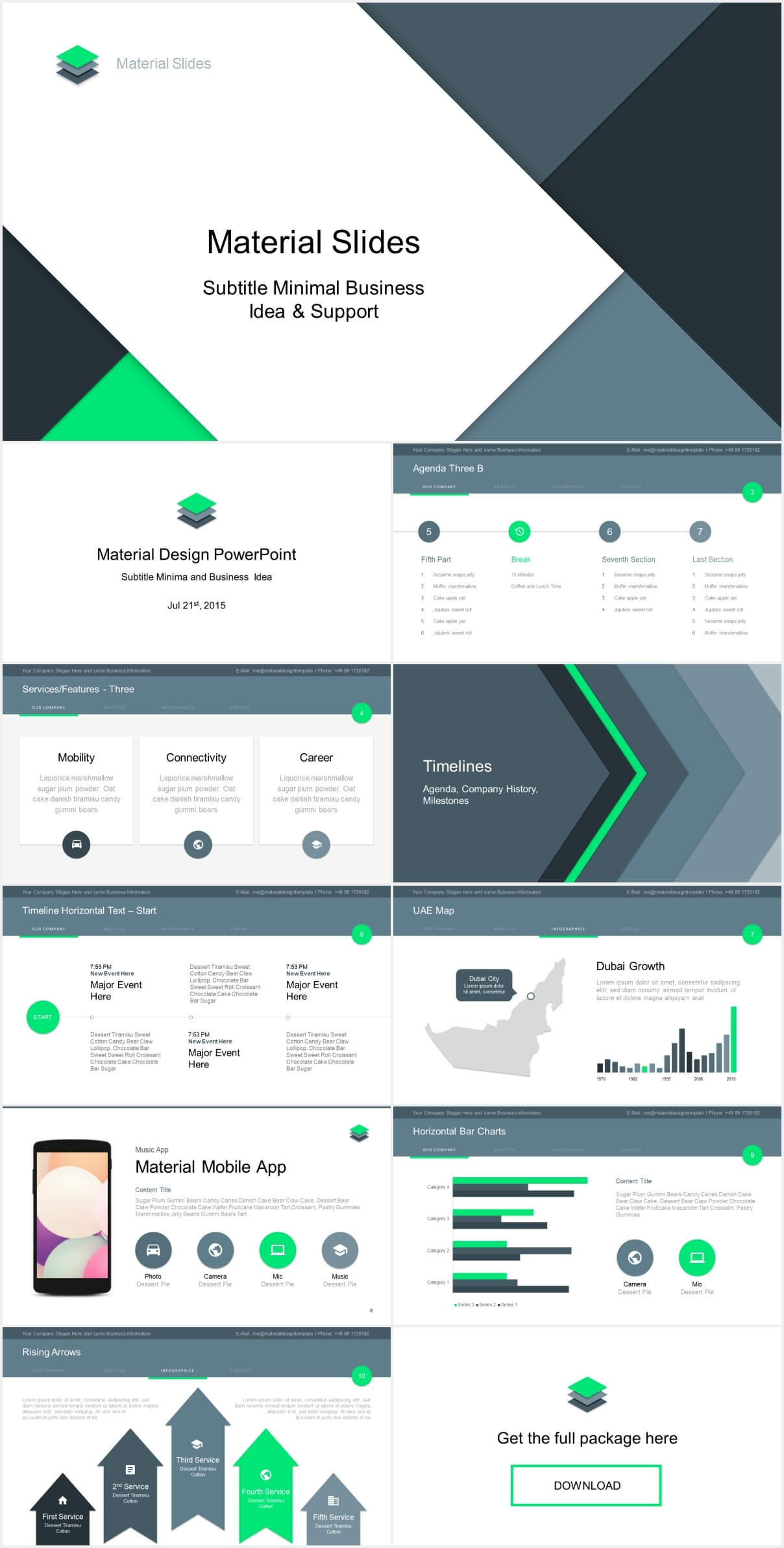 Material Design Powerpoint Template – Just Free Slides Throughout Powerpoint Slides Design Templates For Free