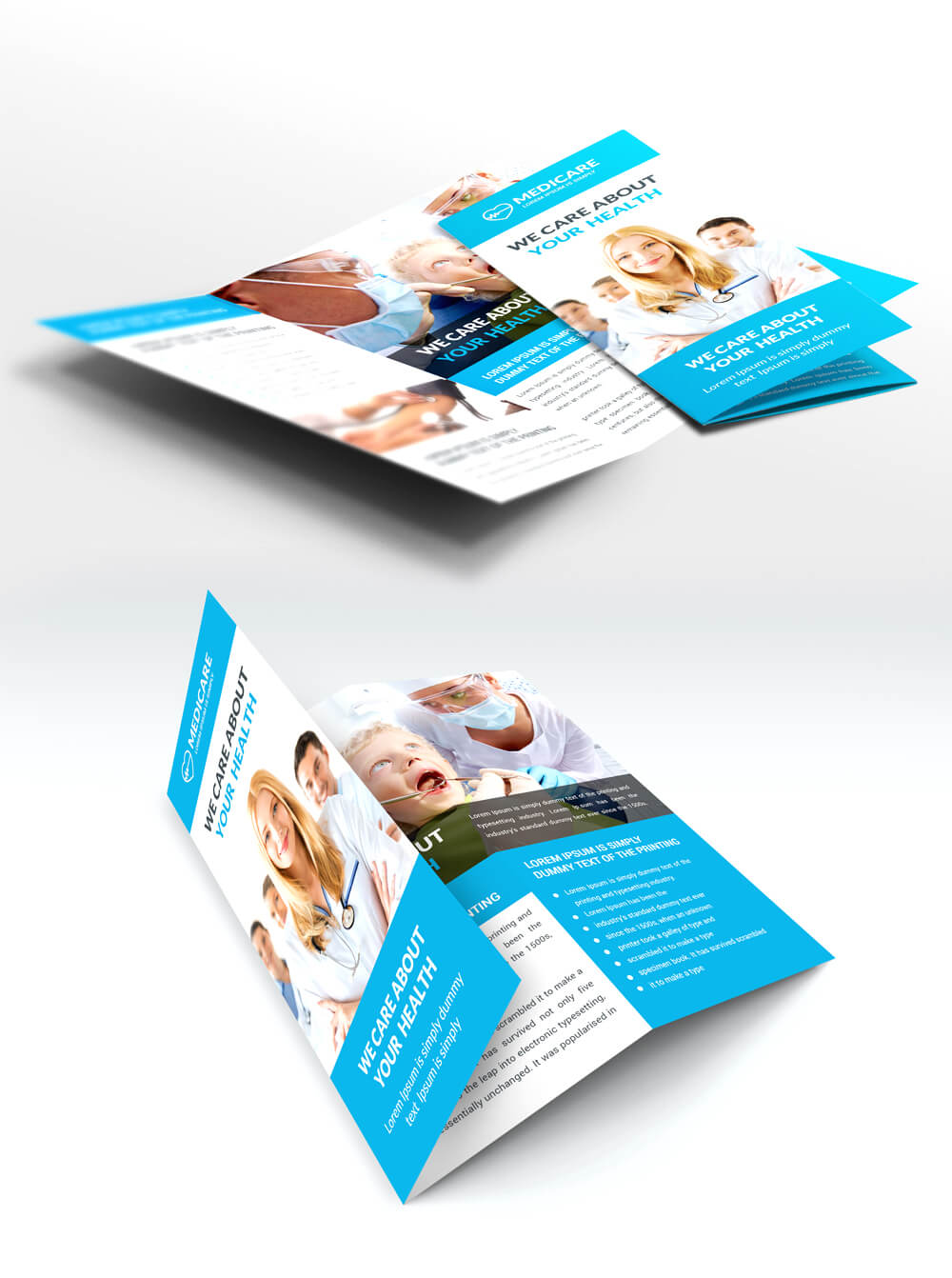 Medical Care And Hospital Trifold Brochure Template Free Psd For Pharmacy Brochure Template Free