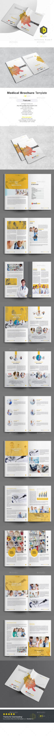Medical Clinic Creative Brochure Magazine | Medical Design In Medical Office Brochure Templates