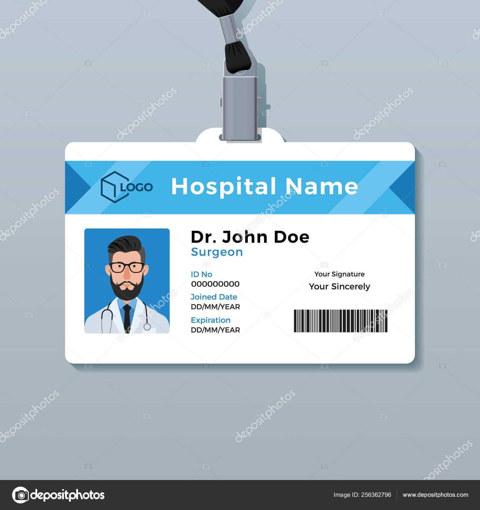 Medical Id Card Template | Doctor Id Card Template. Medical Within Doctor Id Card Template