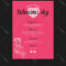 Menu Template For Valentine Day Dinner With Frequent Diner Card Template