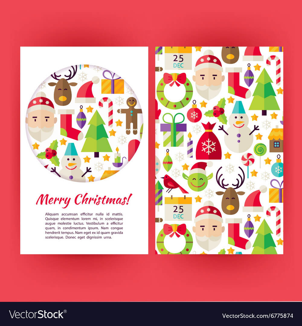 Merry Christmas Banners Set Template For Merry Christmas Banner Template