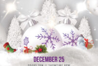 Merry Christmas &amp; Holiday Free Psd Flyer Template - Free Psd in Christmas Brochure Templates Free