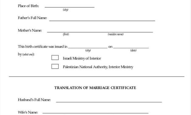 Marriage Certificate Translation From Spanish To English ...