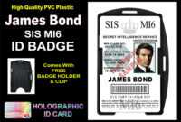 Mi6 Id Card Template ] - James Bond 007 Mi5 Id Badge Card Gt with regard to Mi6 Id Card Template