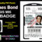 Mi6 Id Card Template ] – James Bond 007 Mi5 Id Badge Card Gt With Regard To Mi6 Id Card Template