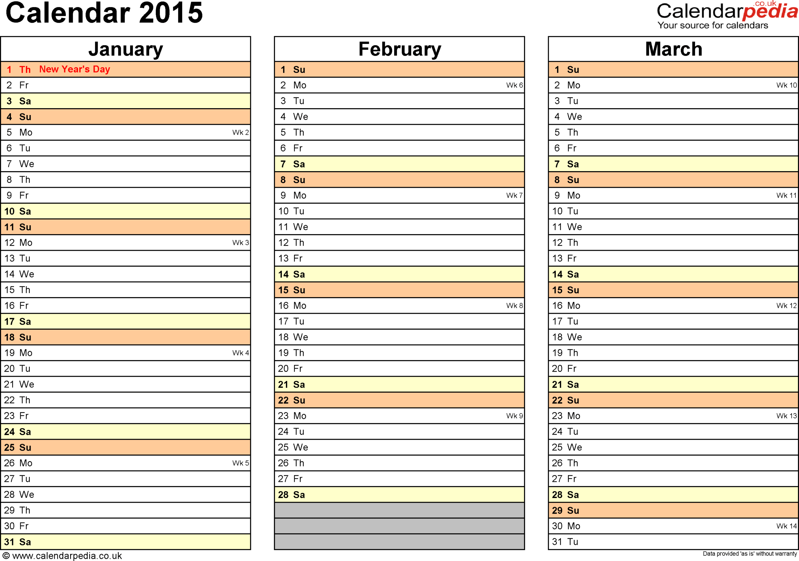 Microsoft Excel Calendar Template 2015 – Ironi.celikdemirsan In Powerpoint Calendar Template 2015