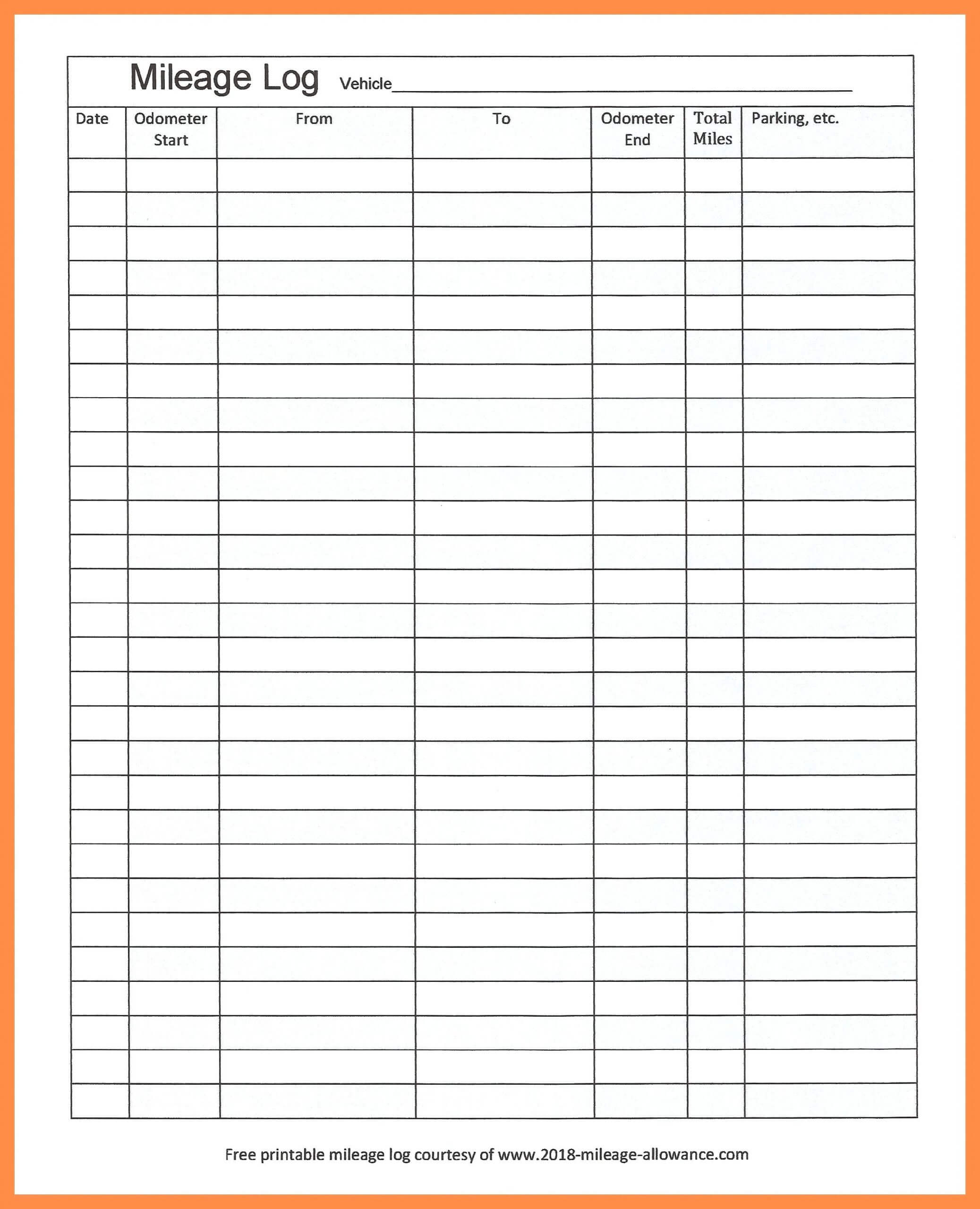 Mileage Tracker Spreadsheet Tracking Sheet Business Template With Mileage Report Template