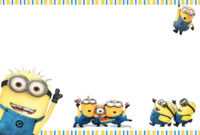 Minions Birthday Invitation Template Free Printable throughout Minion Card Template